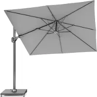 Platinum Sun & Shade | Zweefparasol Voyager T² 270 x 270 cm | Lichtgrijs