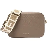 Coccinelle Schoudertas 'Tebe' ivoor / goud / taupe