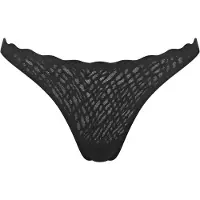 Sloggi String 'ZERO Feel Bliss' lichtgrijs / zwart