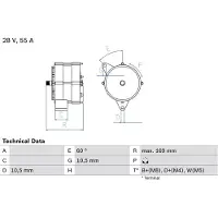 Bosch 0 986 034 070 Dynamo / Alternator