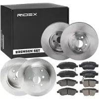 RIDEX 3405B1740 Remschijven en blokken
