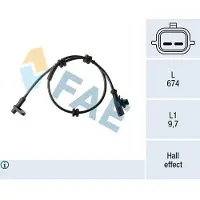 FAE 78454 Wielsnelheidssensor (ABS)