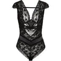 s.Oliver Body Adèle gemaakt van discreet transparant, gebloemd kant, sexy lingerie | Maat 75