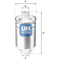 Ufi 30.621.00 Luchtfilter