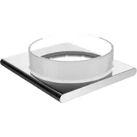 Keuco zeepbakje, metaal chroom, kristal glas, zeephouder plankje, Editie 400