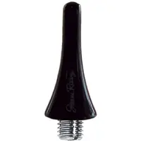 Simoni Racing Aluminium Antenne Mini - Zwart - Lengte 3cm