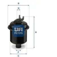 Ufi 31.621.00 Brandstoffilter
