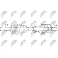 NTY NPW-RE-105 Aandrijfas