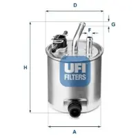 Ufi 55.582.00 Brandstoffilter