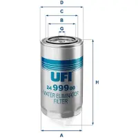 Ufi 24.999.00 Brandstoffilter