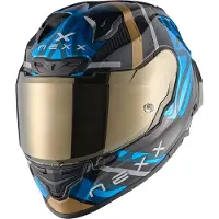 NEXX X.R3R Swirl Carbon Blauw Integraalhelm Maat XL