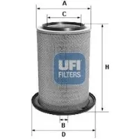 Ufi 27.A24.00 Luchtfilter