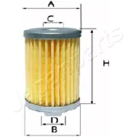 Japanparts FO-GAS53S Brandstoffilter