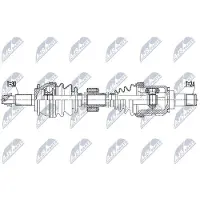 NTY NPW-TY-108 Aandrijfas