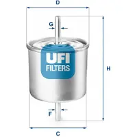 Ufi 31.514.00 Brandstoffilter