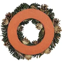 Beliani NURMES - Krans - Groen - Dennenhout