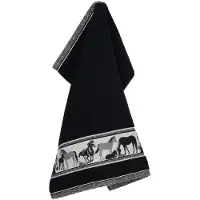 Bunzlau Castle keukendoek Horse black 53x60