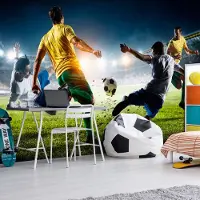 Karo-art Fotobehang - Beslissende Tackle , Voetbal