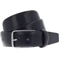 Vanzetti Leren Riem Dresscode: Business 35mm Cambered Belt W115 Black Zwart