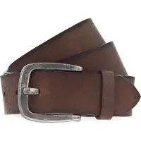 Vanzetti Leren Riem Denim Love 40mm Full Leather Belt W80 Dark Brown Bruine