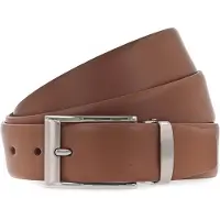 Vanzetti Leren Riem Dresscode: Business 35mm Cambered Belt W95 Cognac Bruine