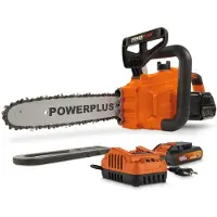 Powerplus Dual Power Accu-kettingzaag POWDPGCSS1 - Snoeizaag op batterij van 20 V, met accu en lader, zaagblad van 30 cm, automatische kettingsmering