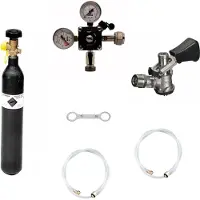Ich-zapfe Accessoirepakket voor biertap - met Fustkoppeling Type M, bierslang en CO2-fles 0,5 kg