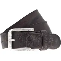 Vanzetti Leren Riem Denim Love 40mm Full Leather Belt W80 Dark Brown Bruine