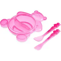 Canpol Babies kinderkom 140ml BEAR- roze 6+ m