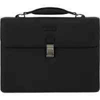 Piquadro Modus Koffer Leer 40 cm Laptop compartiment zwart