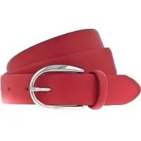 Vanzetti Leren Riem Classics 30mm Cambered Leather Belt W85 Red Rood