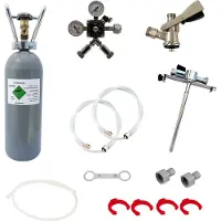 Ich-zapfe Accessoirepakket voor Kontakt 2-kraans - met 5 Liter adapter, Fustkoppeling Type S en Co2-fles 2 kg