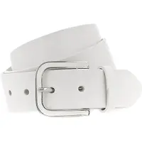 Vanzetti Leren Riem 35mm Leather Belt W75 White Wit