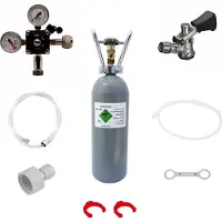 Ich-zapfe Accessoirepakket voor biertap Pygmy 1-kraan met Fustkoppeling Type D en 2 kg Co2-fles