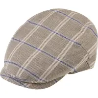 Fiebig Flatcap Geruit Beige maat 60