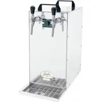 Ich-zapfe Biertap - Kontakt 155/R, thuistap, bierkoeler, 2-kraans roestvrijstalen droogkoeler, bierpomp, 160 liter/uur, Green Line