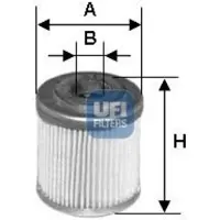 Ufi 25.547.00 Oliefilter