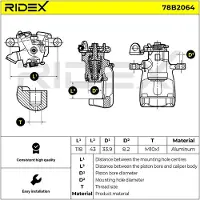 RIDEX 78B2064 Remklauw