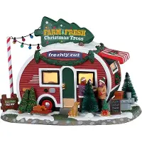 Lemax Farm Fresh Christmas Trees Kersthuisje