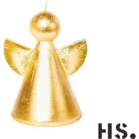 Home Society Engel kaarsen- Doos 12 stuks - Goud - 11.5 cm hoog