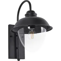 Beliani BANKA - Tuin wandlamp - Matzwart - Metaal