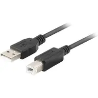 Lanberg Usb-Kabel Usb Type A Naar Usb Type B Voor Printer En Scanner, Ferriet, 1 Meter