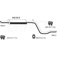 ERNST 642026 Uitlaat middendemper