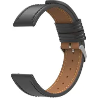 IMoshion Modern leren bandje - Universeel 22 mm aansluiting - Zwart