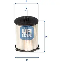 Ufi 26.073.00 Brandstoffilter