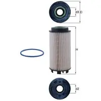 MAHLE ORIGINAL KX 403/1D Brandstoffilter
