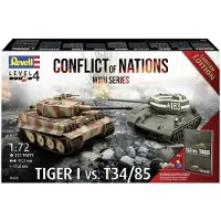 Wittmax 1/72 Conflict of Nations WWII - Tiger I vs T34/85 Gift set met Boek