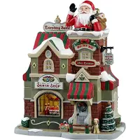 Lemax The Santa Shop 17x23x28 cm Kersthuisje