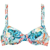 Venice beach Bikinitop 'Wire-Top Caru ' beige / lichtblauw / oranje