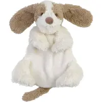 Happy horse Hond David Knuffeldoekje - Wit/Beige - Baby cadeau